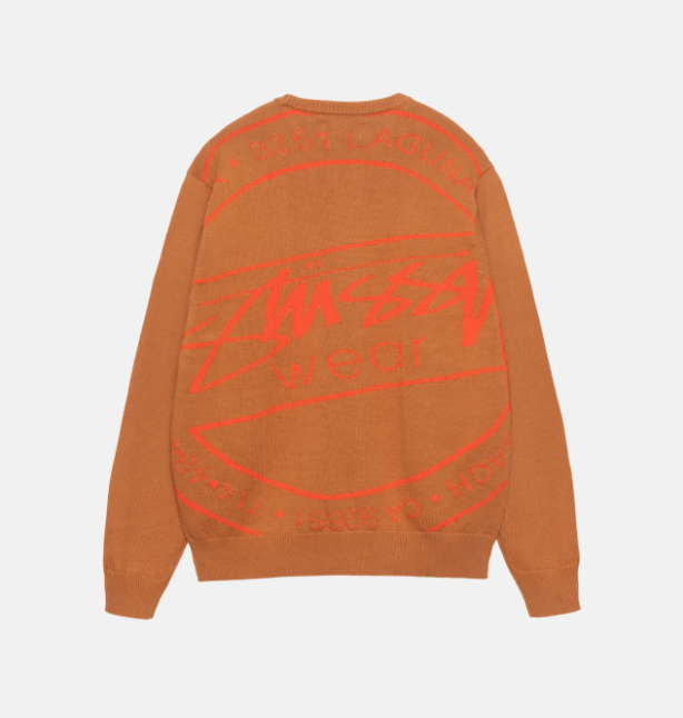 STUSSY 스투시 라구나 아이콘 백로고 스웨터 니트